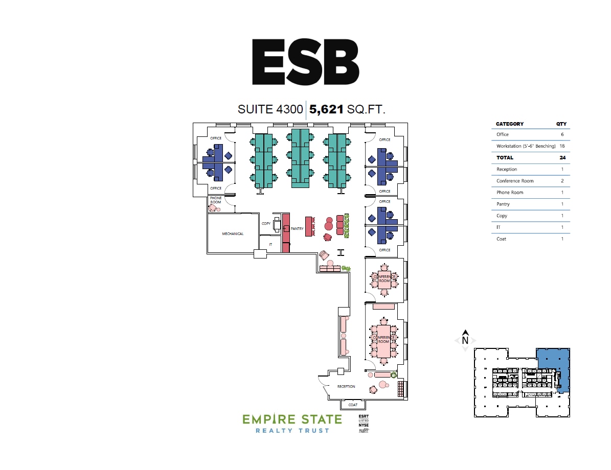 350 Fifth Ave, New York, NY for lease Floor Plan- Image 1 of 9