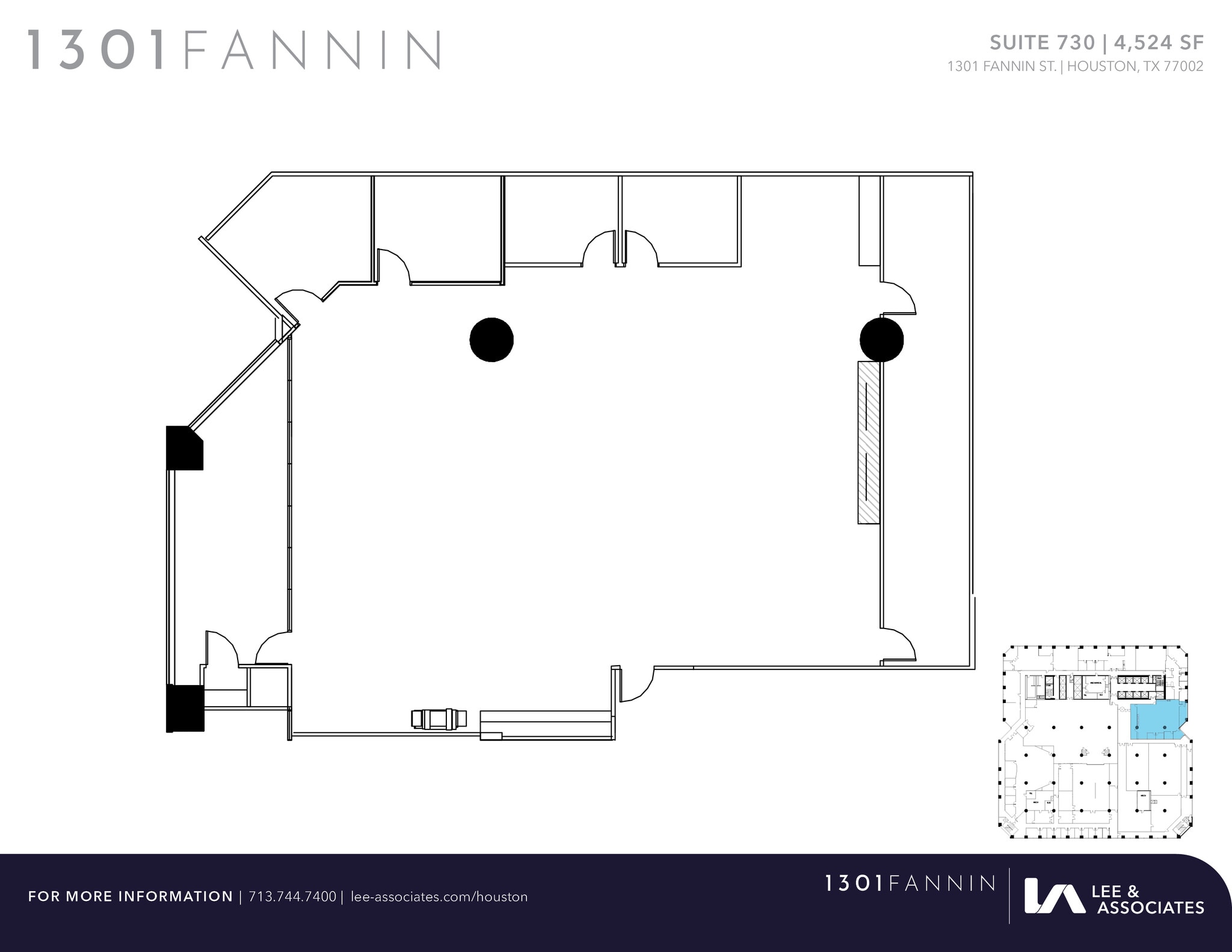 1301 Fannin St, Houston, TX for lease Floor Plan- Image 1 of 1