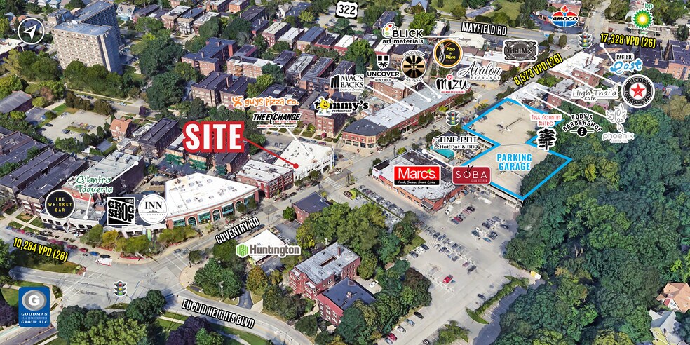 1846 Coventry Rd, Cleveland Heights, OH for lease - Aerial - Image 2 of 11