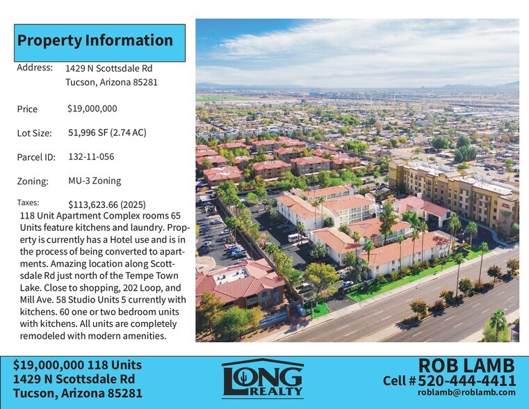 1429 N Scottsdale Rd, Tempe, AZ à vendre - Photo du bâtiment - Image 2 de 6