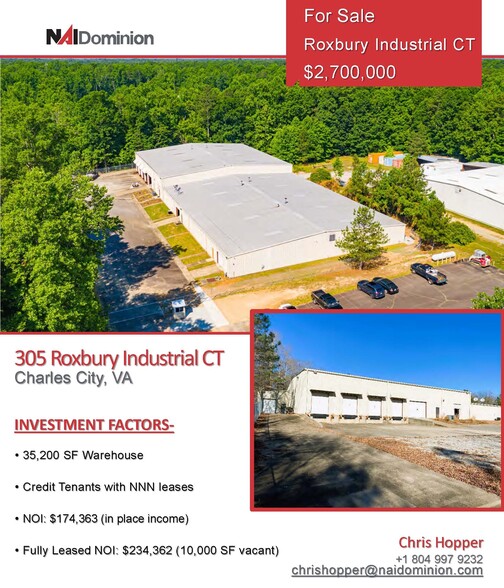 305 Roxbury Industrial Ct, Charles City, VA for sale - Building Photo - Image 1 of 1