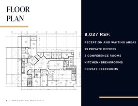 9625-9647 Brighton Way, Beverly Hills, CA à louer Plan d’étage- Image 1 de 3