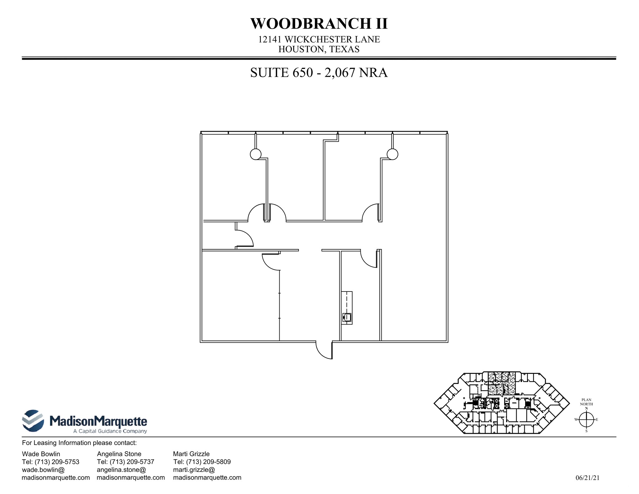 12141 Wickchester Ln, Houston, TX à louer Plan de site- Image 1 de 1