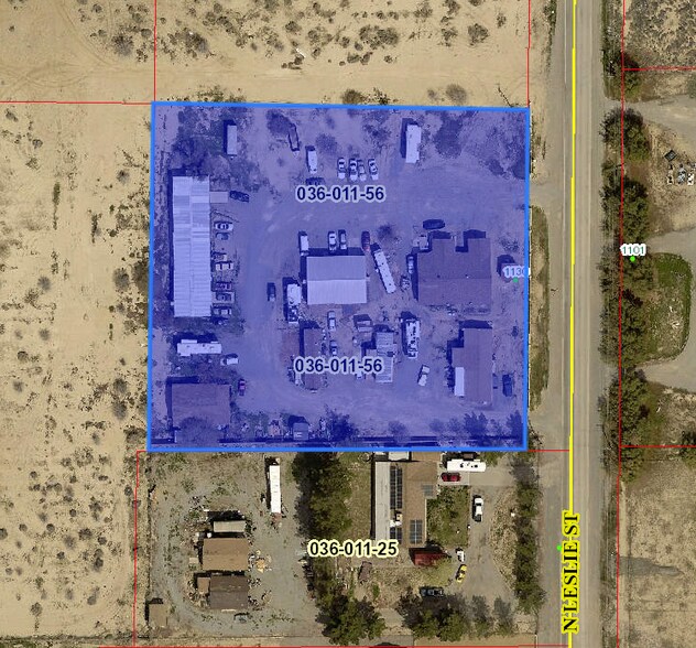 1130 N Leslie St, Pahrump, NV à vendre - Aérien - Image 3 de 7