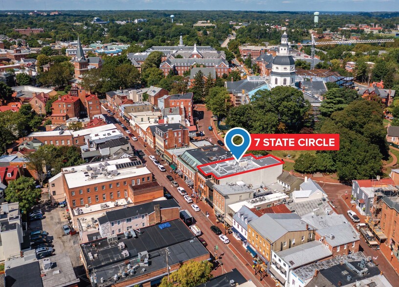 7 State Cir, Annapolis, MD for lease - Aerial - Image 3 of 10