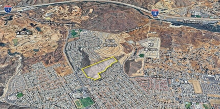 Spruce Street, Lake Elsinore, CA - Aérien Vue de la carte - Image1