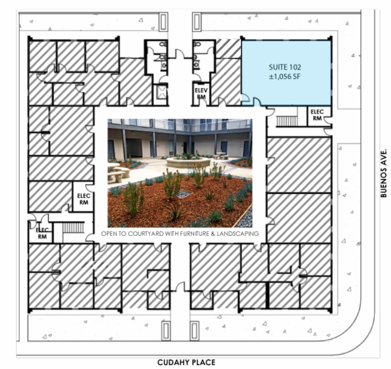 1094 Cudahy Pl, San Diego, CA à louer Plan d’étage- Image 1 de 1