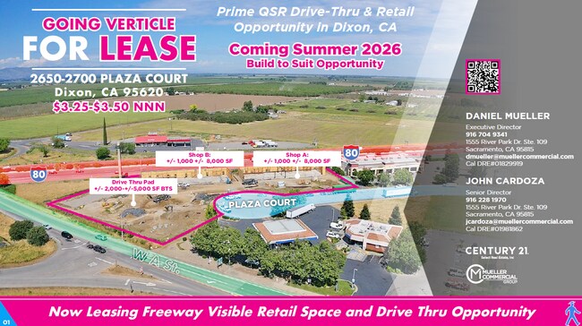 More details for 2650-2700 Plaza Court, Dixon, CA - Retail for Lease