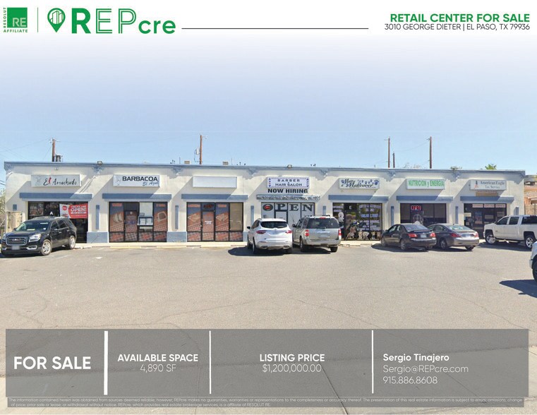 3010 George Dieter Dr, El Paso, TX à vendre - Photo du bâtiment - Image 1 de 7