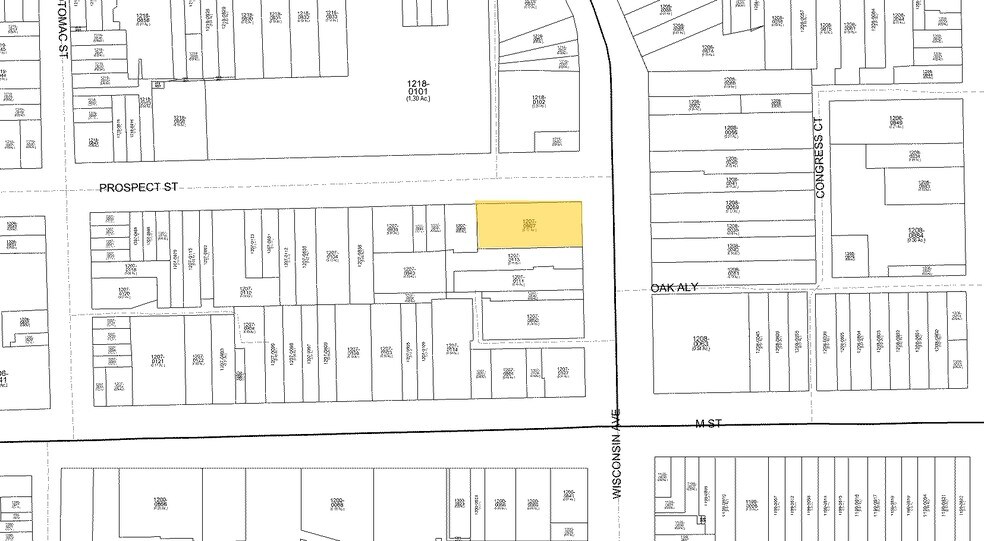 1222 Wisconsin Ave NW, Washington, DC à louer - Plan cadastral - Image 3 de 7