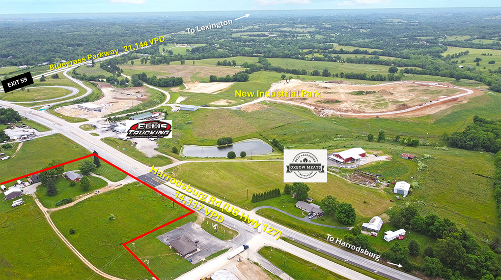 2084 Harrodsburg Rd, Lawrenceburg, KY à vendre - Aérien - Image 3 de 6