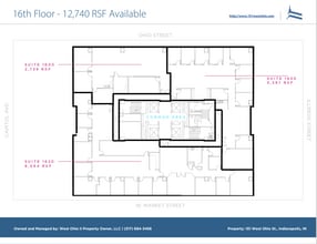 101 W Ohio St, Indianapolis, IN à louer Plan d’étage- Image 1 de 1