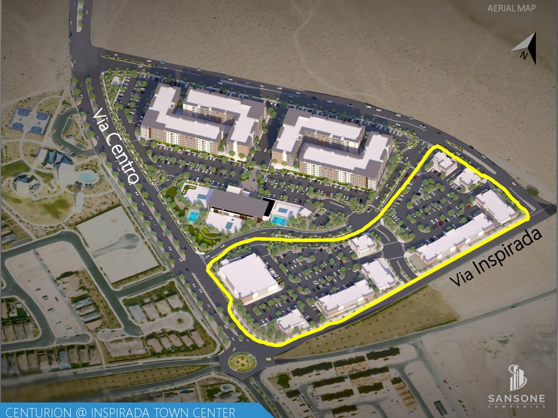 2605 Via Inspirada, Henderson, NV for lease - Aerial - Image 3 of 8