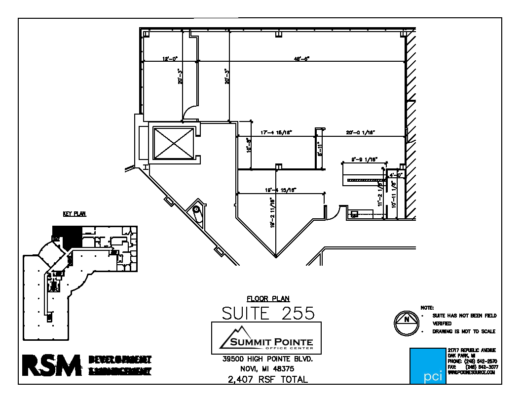 39500 High Pointe Blvd, Novi, MI for lease Floor Plan- Image 1 of 3