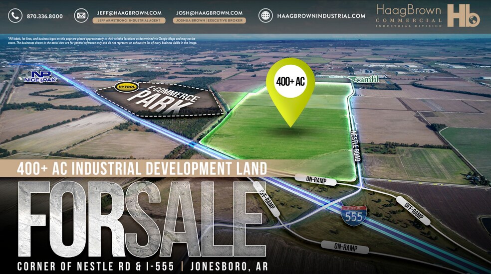 Corner of Nestle Rd and I-555, Bay, AR for sale - Building Photo - Image 1 of 8