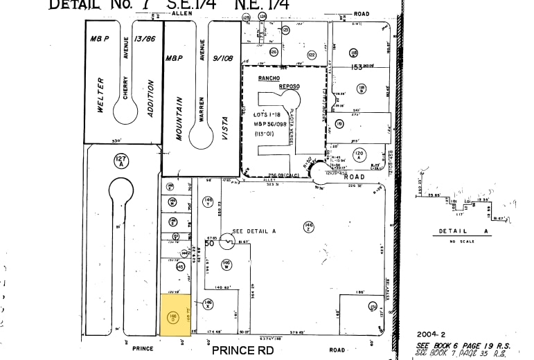 1637-1643 E Prince Rd, Tucson, AZ for lease - Plat Map - Image 3 of 12