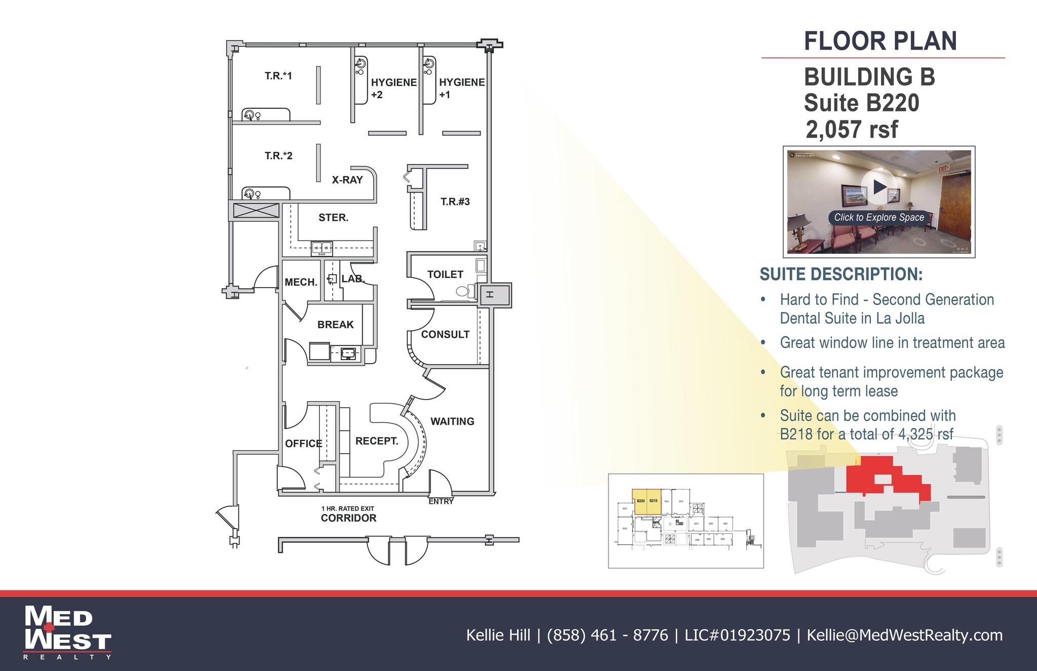 8950 Villa La Jolla Dr, La Jolla, CA for lease Floor Plan- Image 1 of 1