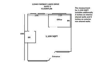 11940 Fairway Lakes Dr, Fort Myers, FL for lease Floor Plan- Image 1 of 1