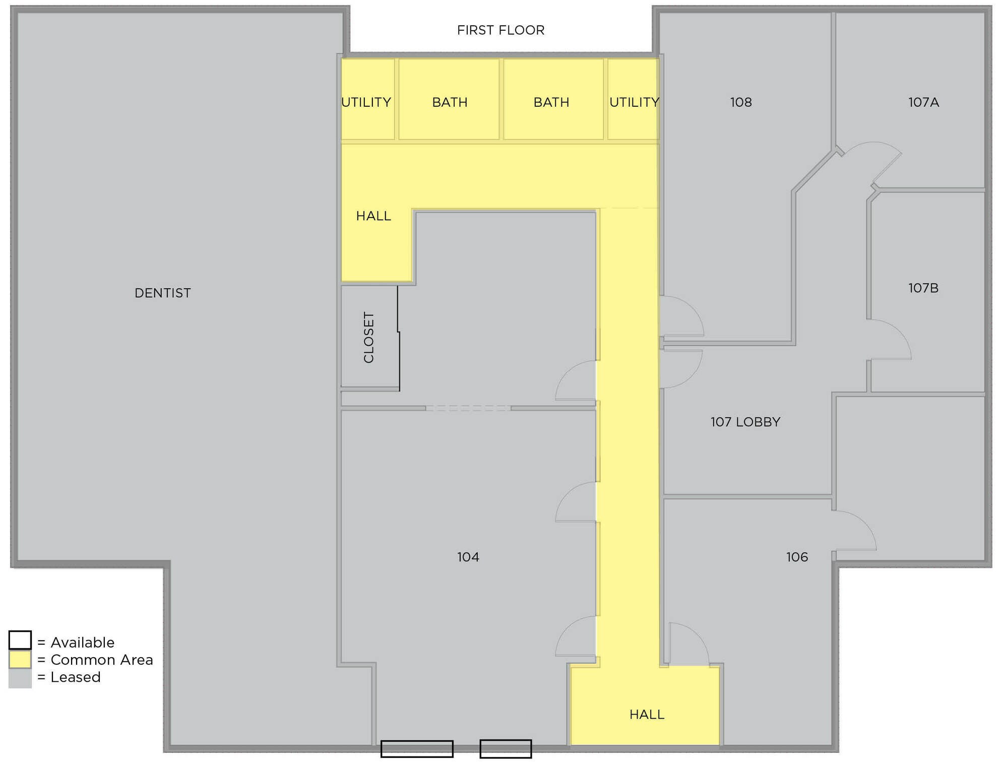 919 Sir Francis Drake Blvd, Greenbrae, CA à louer Plan d’étage- Image 1 de 2