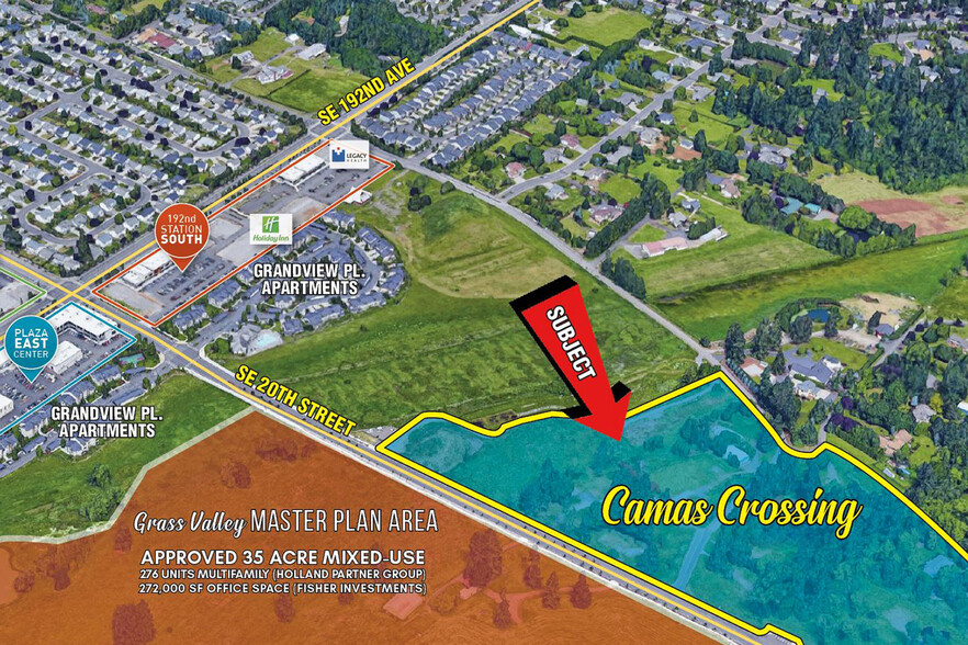 SE 20th St, Camas, WA for sale - Aerial - Image 1 of 1