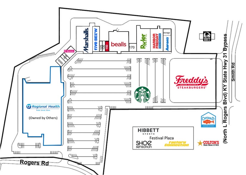 310-376 N L Rogers Wells Blvd, Glasgow, KY for lease - Site Plan - Image 2 of 8