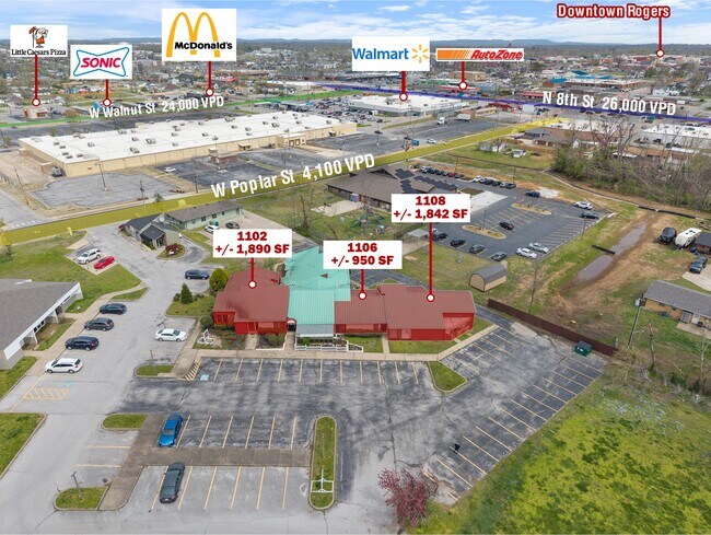 More details for 1102-1108 Poplar Pl, Rogers, AR - Office, Office/Retail for Lease