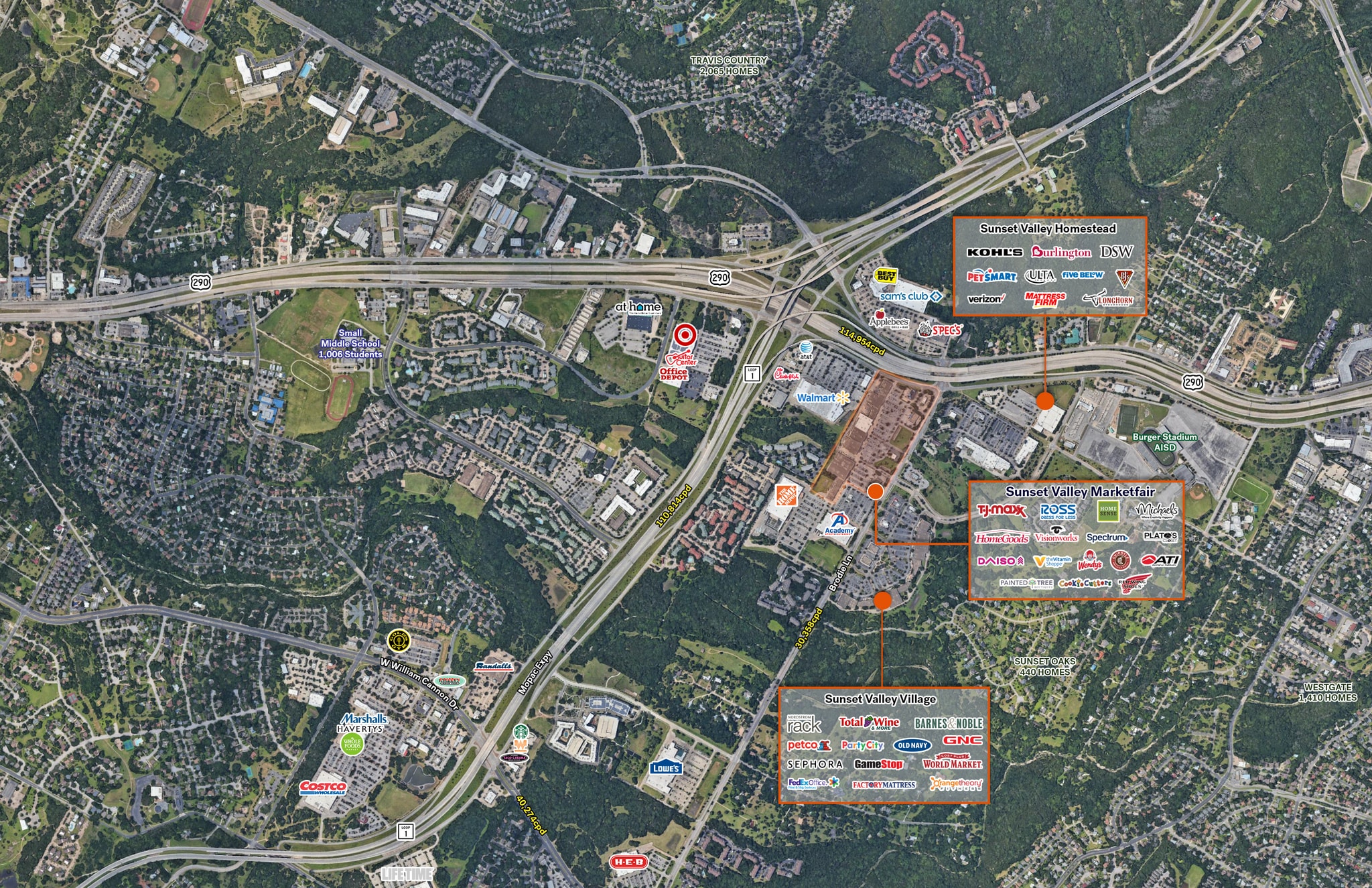 5400 Brodie Ln, Sunset Valley, TX à louer Photo principale- Image 1 de 11