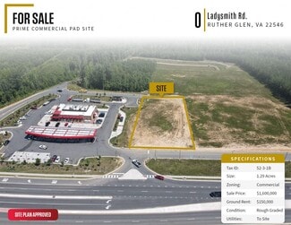 More details for Ladysmith Rd, Ruther Glen, VA - Land for Sale