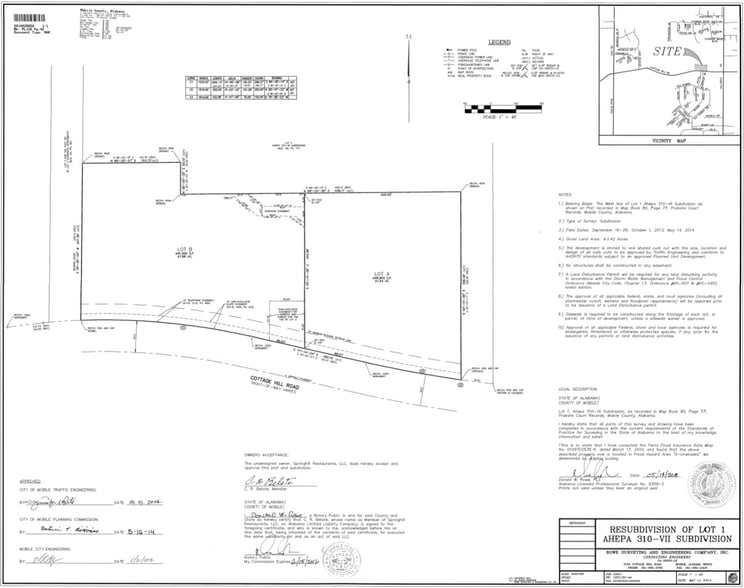 6500 Cottage Hill Rd, Mobile, AL for sale - Plat Map - Image 3 of 3