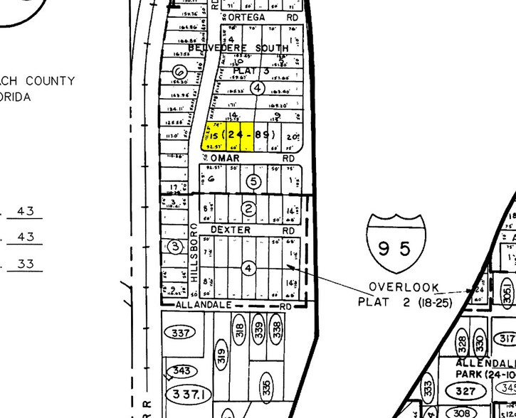 1225 Omar Rd, West Palm Beach, FL à louer - Plan cadastral - Image 2 de 2