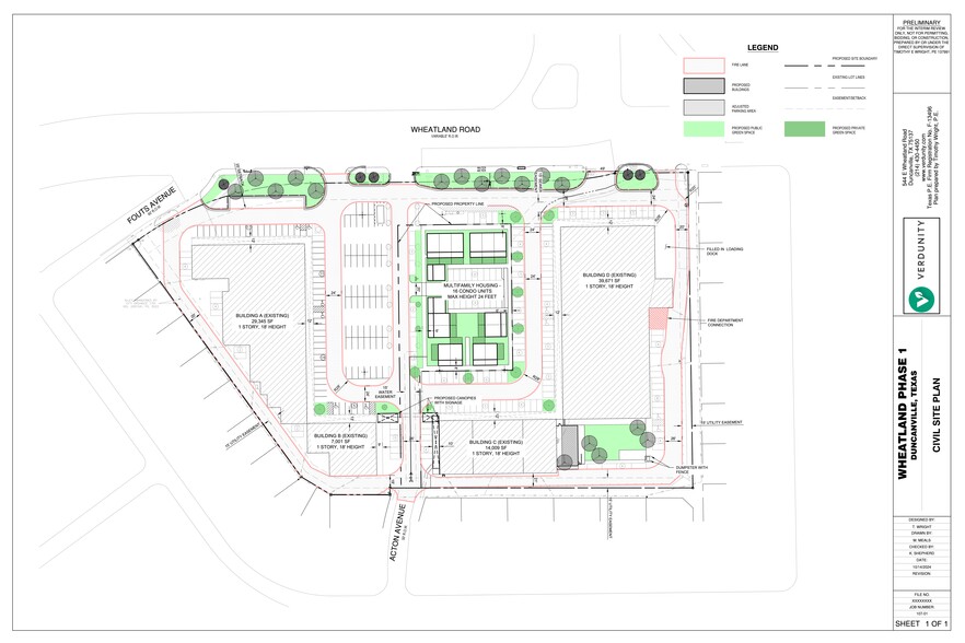 402-544 E Wheatland Rd, Duncanville, TX for lease - Site Plan - Image 1 of 24