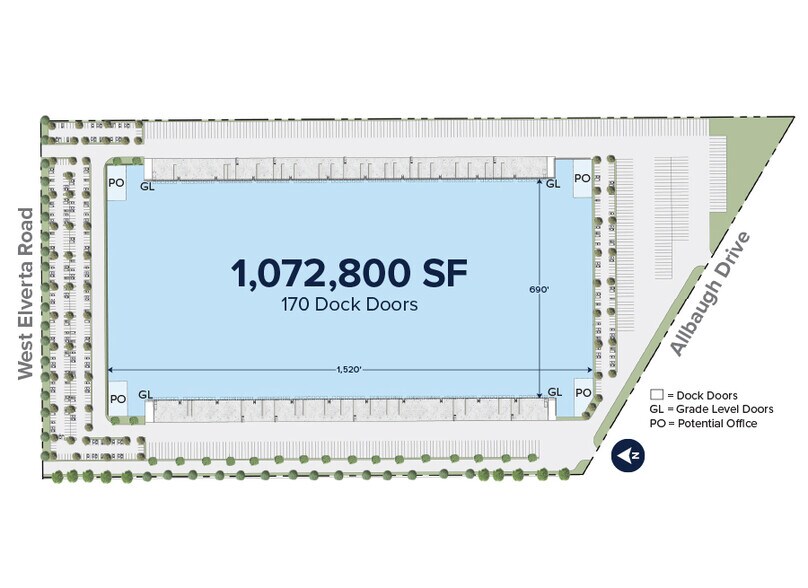 4810 W Elverta Rd, Sacramento, CA à louer - Plan de site - Image 3 de 4