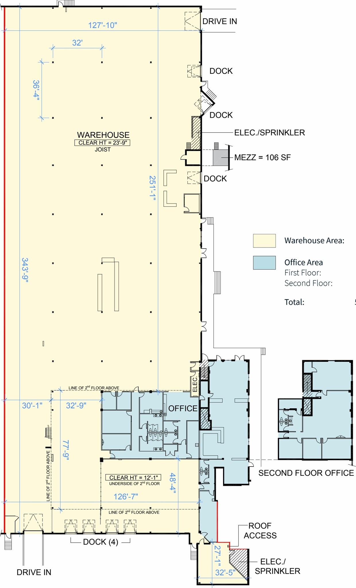 5760 9th St SE, Calgary, AB for lease Floor Plan- Image 1 of 6