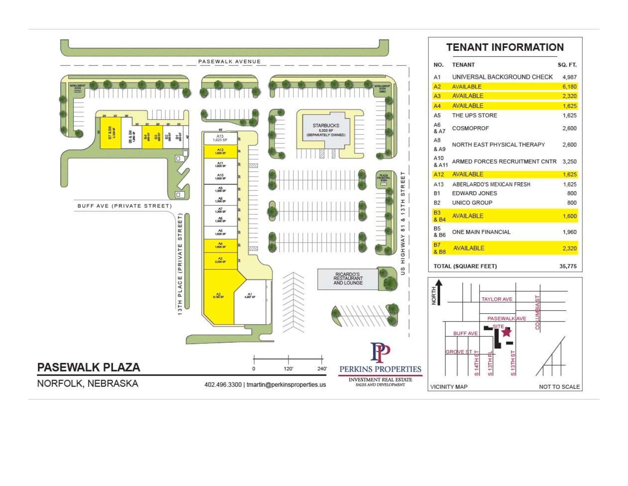 710 S 13th St, Norfolk, NE à louer Plan de site- Image 1 de 1