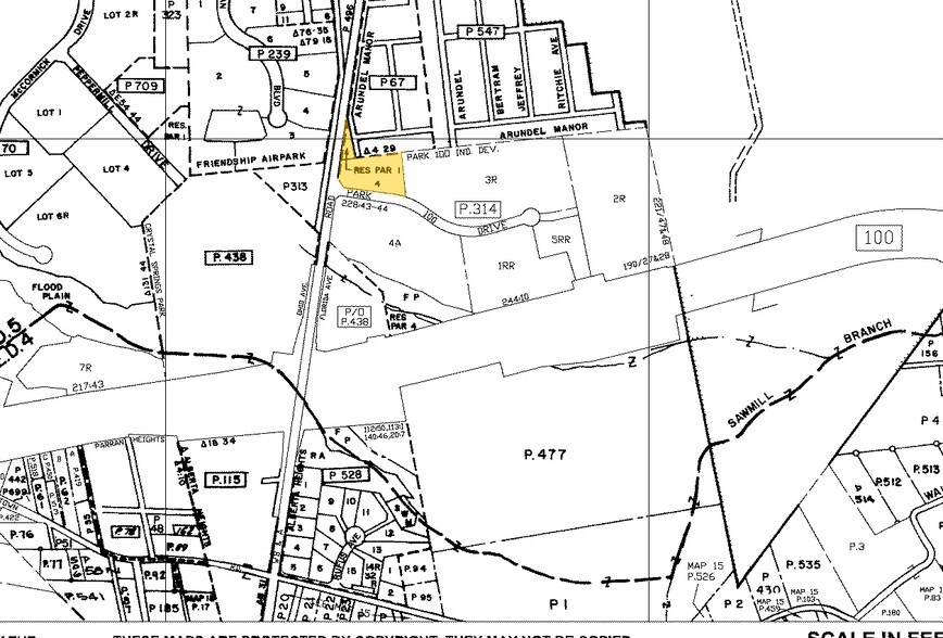 1901 Park 100 Dr, Glen Burnie, MD for lease - Plat Map - Image 2 of 5