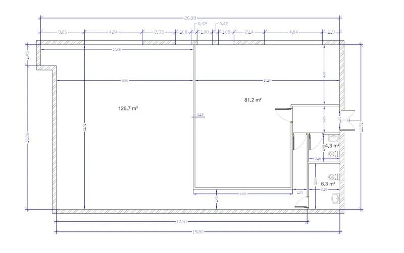 Bureau dans Aubagne à louer - Plan d’étage - Image 3 de 3