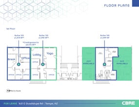 1631 E Guadalupe Rd, Tempe, AZ for lease Floor Plan- Image 1 of 6