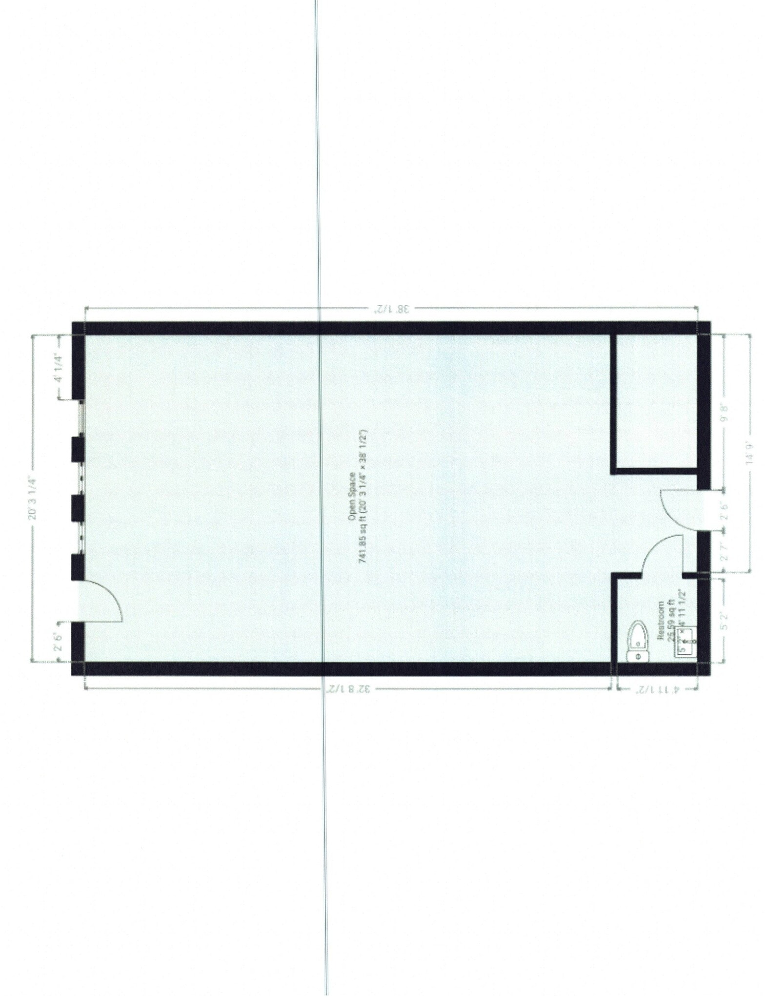 8031-8045 Euclid Ave, Munster, IN for lease Floor Plan- Image 1 of 1