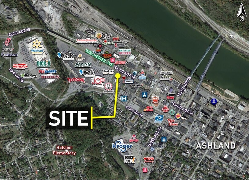 700 Winchester Ave, Ashland, KY à louer - Photo du bâtiment - Image 2 de 8