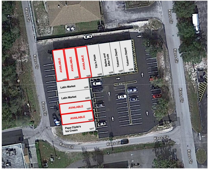 1217-1239 Kass Cir, Spring Hill, FL for lease - Site Plan - Image 2 of 6