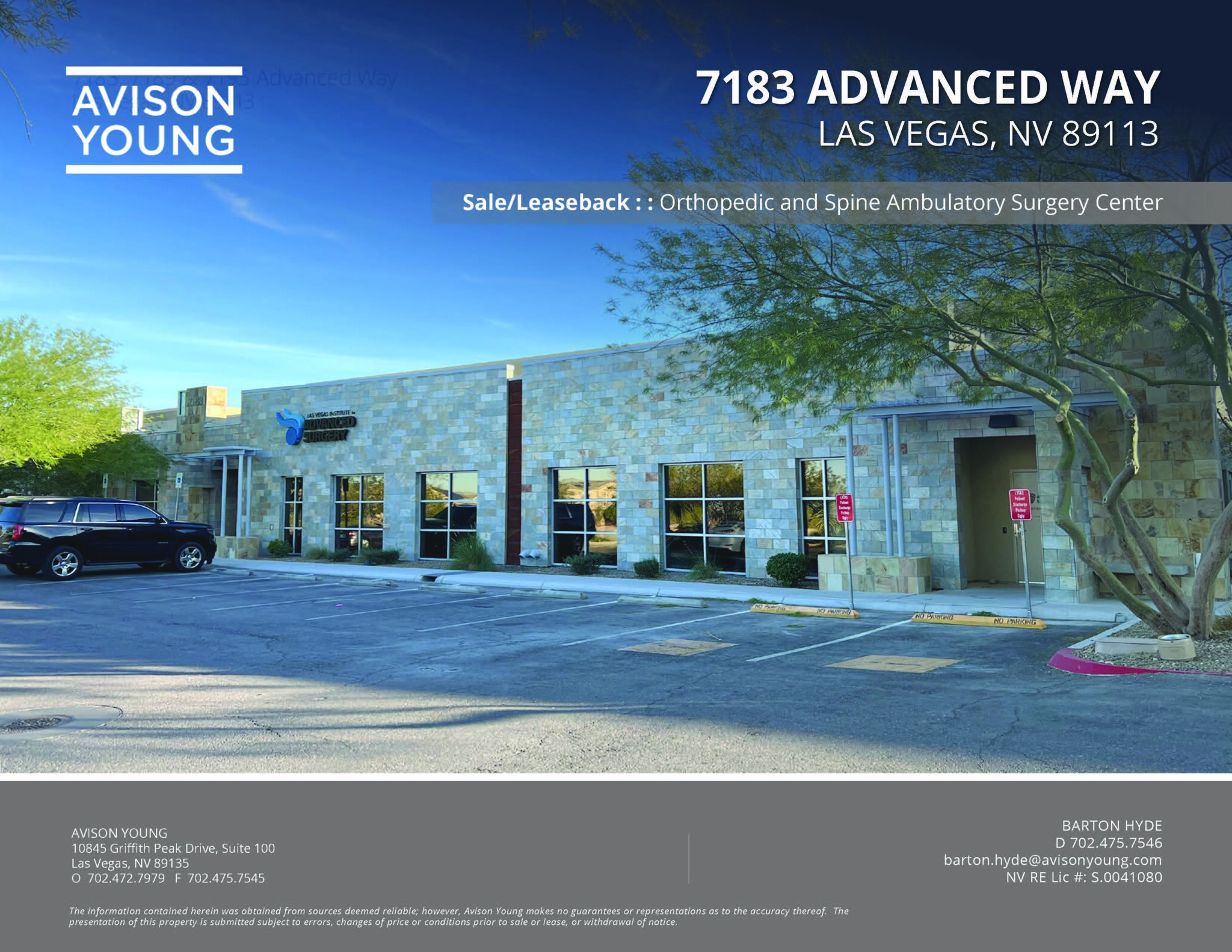 7183 Advanced Way, Las Vegas, NV for sale Building Photo- Image 1 of 1