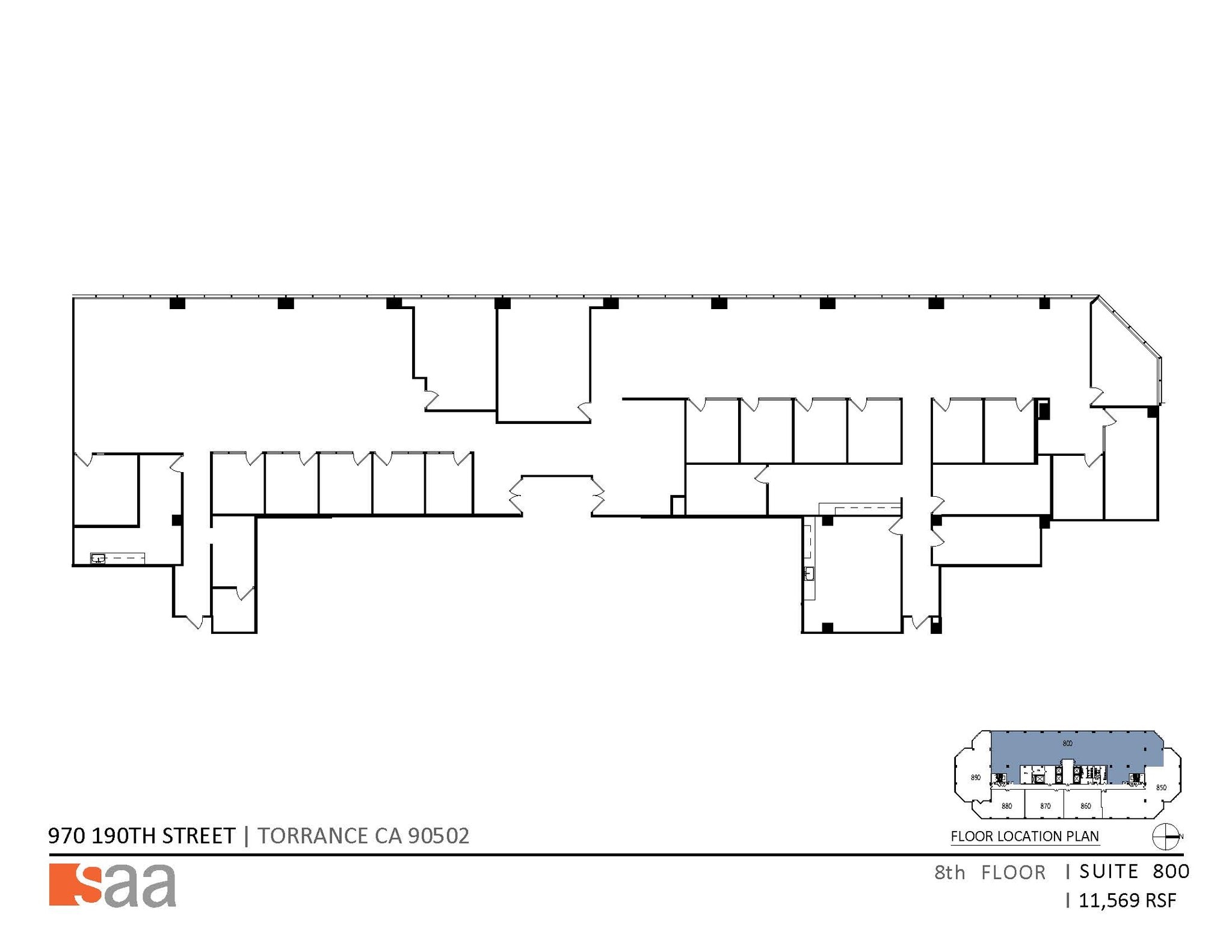 970 W 190th St, Torrance, CA à louer Plan d’étage- Image 1 de 1