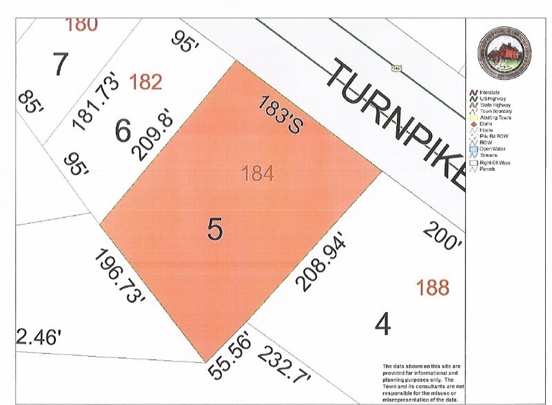 184 Worcester Providence Tpke, Sutton, MA à louer - Plan cadastral - Image 3 de 3