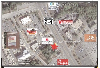 826 Solomons Island Rd N, Prince Frederick, MD - AÉRIEN  Vue de la carte