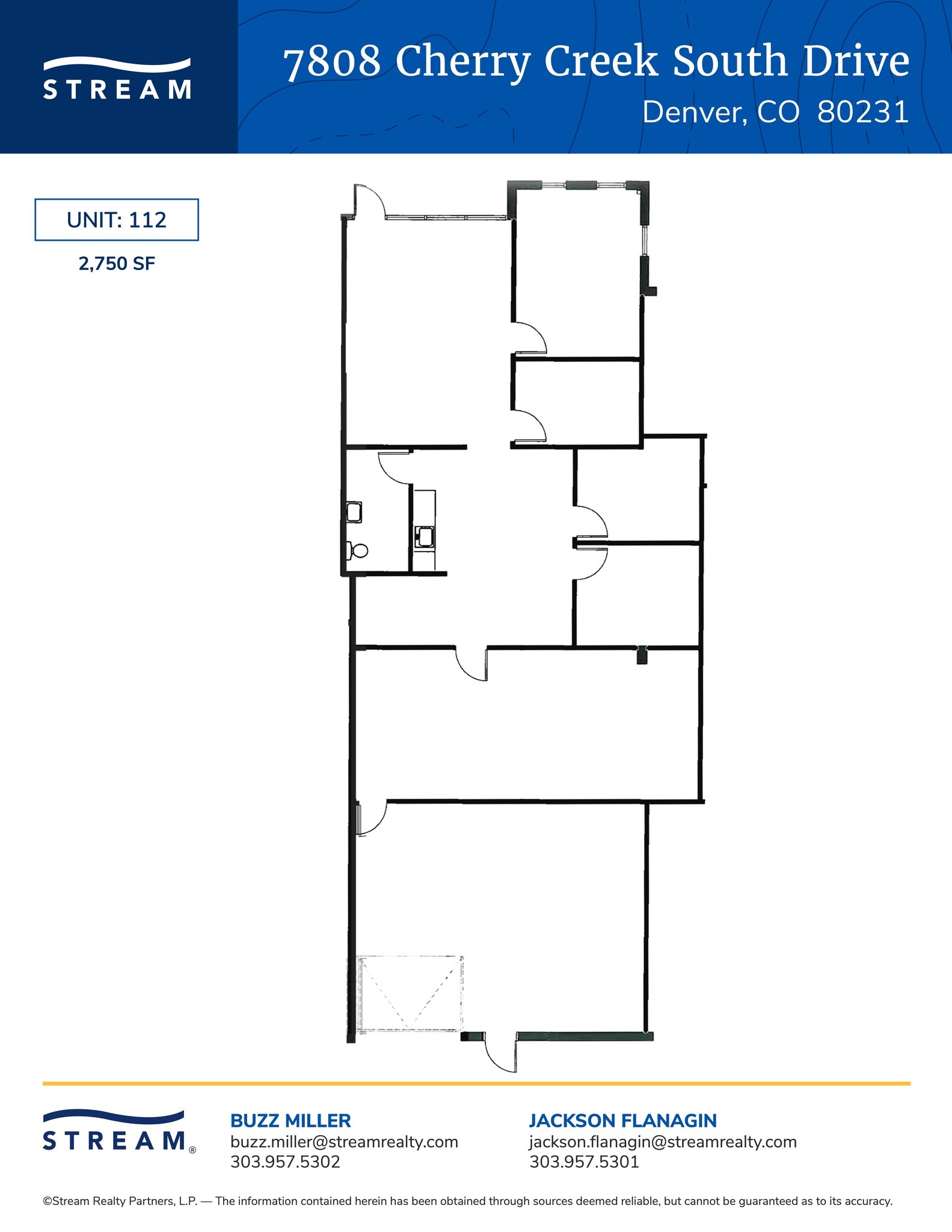 7808 E Cherry Creek South Dr, Denver, CO à louer Plan de site- Image 1 de 1