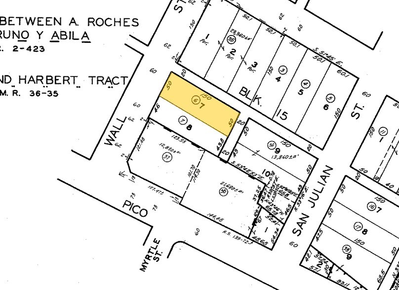 1212-1218 Wall St, Los Angeles, CA for sale - Plat Map - Image 3 of 13