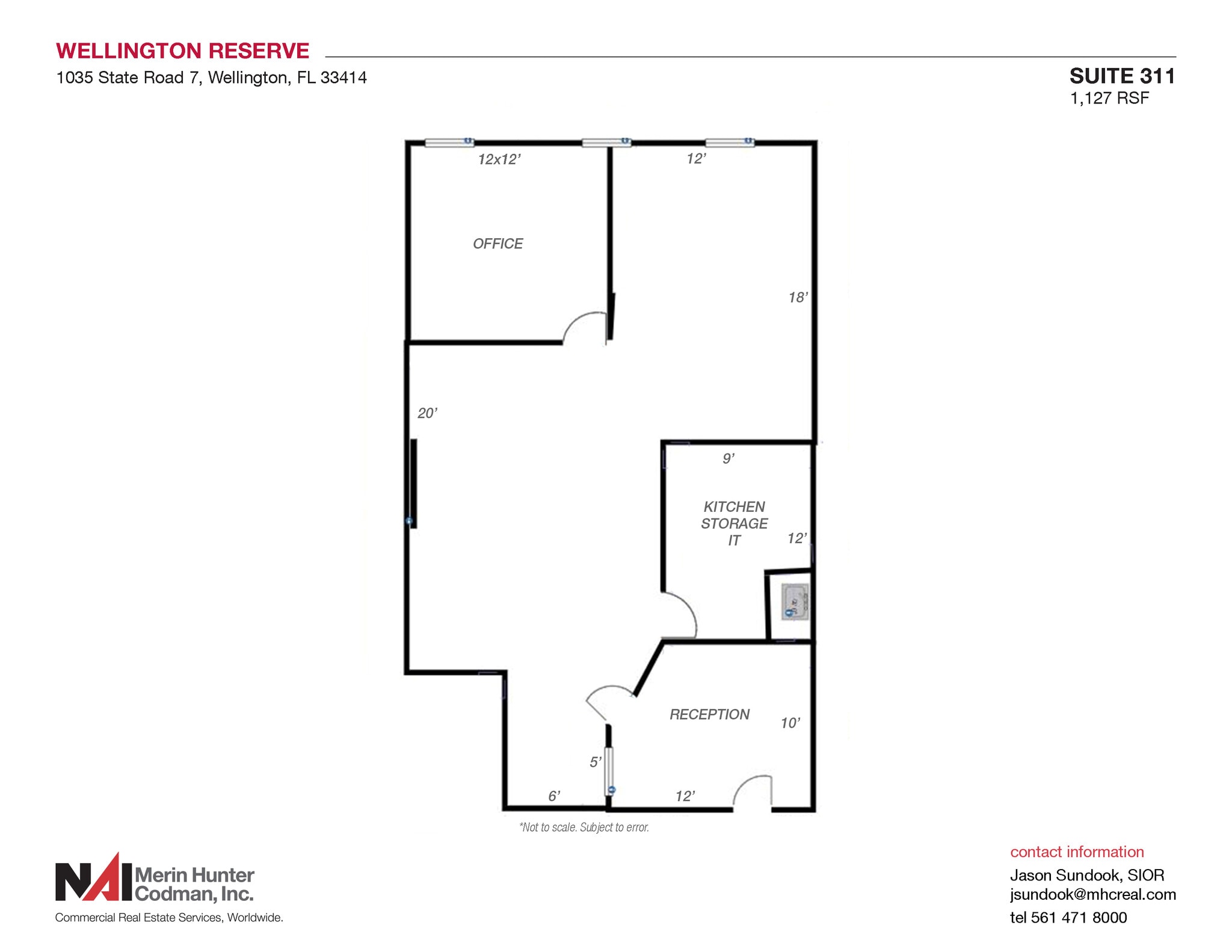 1035-1049 State Road 7, Wellington, FL for lease Floor Plan- Image 1 of 4