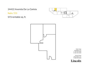 24422 Avenida De La Carlota, Laguna Hills, CA for lease Floor Plan- Image 1 of 4