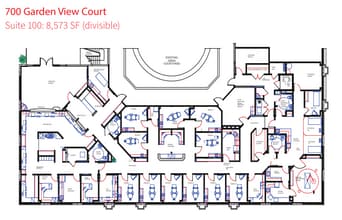 700 Garden View Ct, Encinitas, CA à louer Plan d’étage- Image 1 de 1
