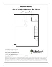 1240 N Van Buren St, Anaheim, CA for lease Site Plan- Image 1 of 1